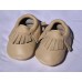 Leather soft sole Moccasins - Almond